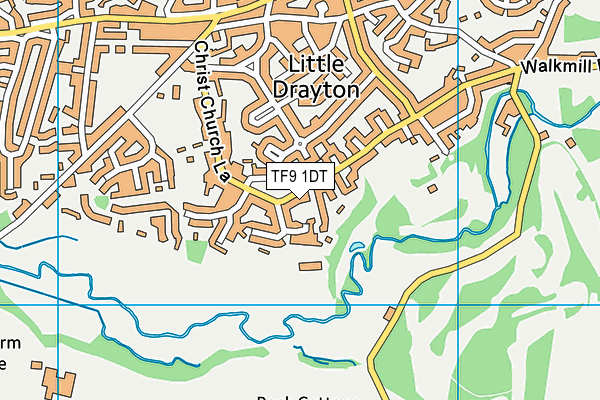 TF9 1DT map - OS VectorMap District (Ordnance Survey) TF9 1DT map - OS VectorMap District (Ordnance Survey)