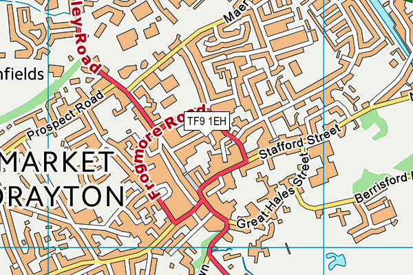 TF9 1EH map - OS VectorMap District (Ordnance Survey) TF9 1EH map - OS VectorMap District (Ordnance Survey)