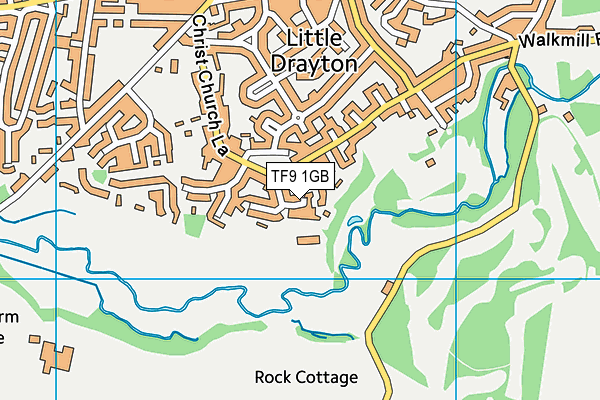 TF9 1GB map - OS VectorMap District (Ordnance Survey)