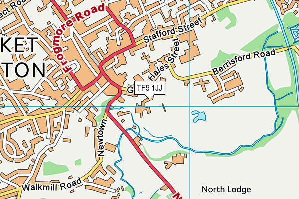 TF9 1JJ map - OS VectorMap District (Ordnance Survey) TF9 1JJ map - OS VectorMap District (Ordnance Survey)