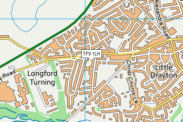 TF9 1LH map - OS VectorMap District (Ordnance Survey) TF9 1LH map - OS VectorMap District (Ordnance Survey)