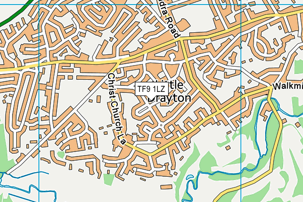 TF9 1LZ map - OS VectorMap District (Ordnance Survey) TF9 1LZ map - OS VectorMap District (Ordnance Survey)
