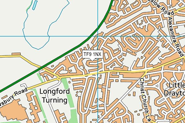 TF9 1NX map - OS VectorMap District (Ordnance Survey) TF9 1NX map - OS VectorMap District (Ordnance Survey)
