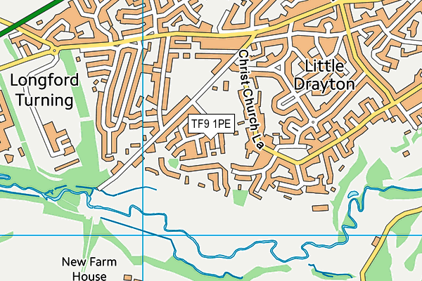 TF9 1PE map - OS VectorMap District (Ordnance Survey) TF9 1PE map - OS VectorMap District (Ordnance Survey)