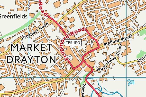 TF9 1PQ map - OS VectorMap District (Ordnance Survey) TF9 1PQ map - OS VectorMap District (Ordnance Survey)