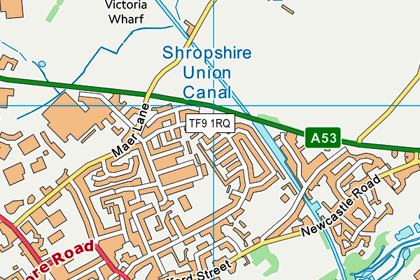 TF9 1RQ map - OS VectorMap District (Ordnance Survey) TF9 1RQ map - OS VectorMap District (Ordnance Survey)