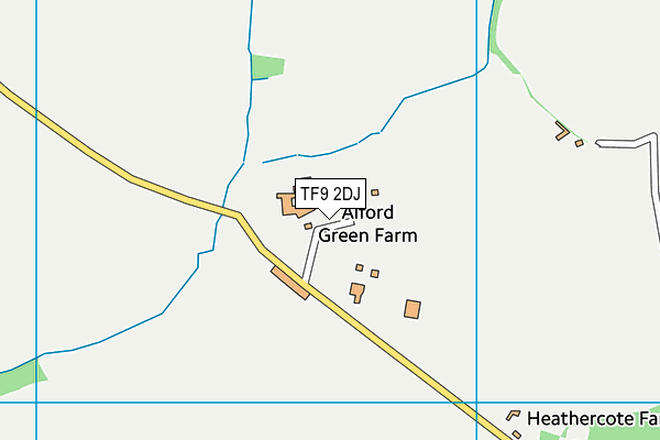 TF9 2DJ map - OS VectorMap District (Ordnance Survey) TF9 2DJ map - OS VectorMap District (Ordnance Survey)