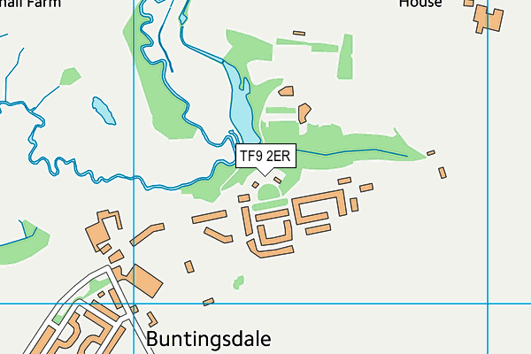 TF9 2ER map - OS VectorMap District (Ordnance Survey) TF9 2ER map - OS VectorMap District (Ordnance Survey)