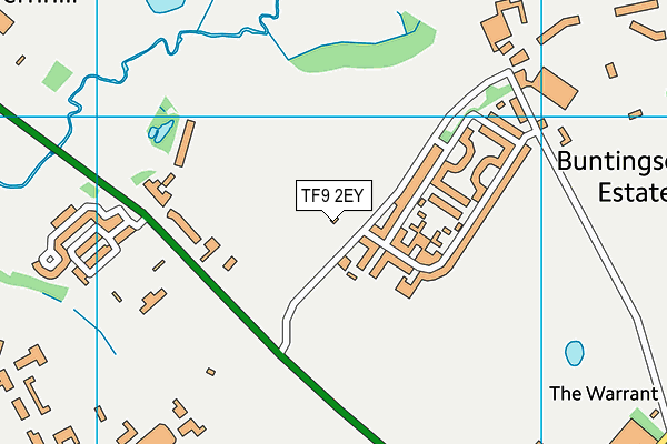TF9 2EY map - OS VectorMap District (Ordnance Survey) TF9 2EY map - OS VectorMap District (Ordnance Survey)