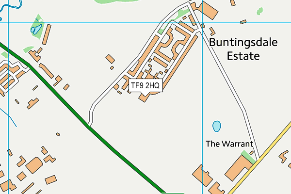 TF9 2HQ map - OS VectorMap District (Ordnance Survey) TF9 2HQ map - OS VectorMap District (Ordnance Survey)