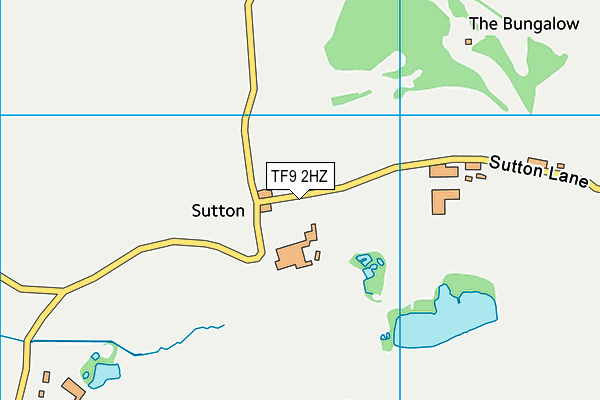 TF9 2HZ map - OS VectorMap District (Ordnance Survey) TF9 2HZ map - OS VectorMap District (Ordnance Survey)