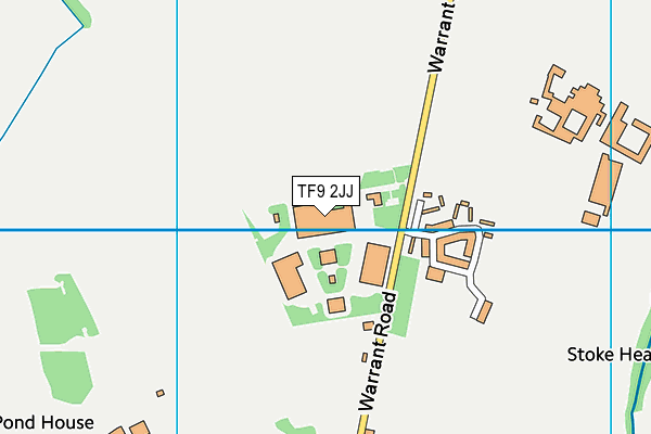 TF9 2JJ map - OS VectorMap District (Ordnance Survey) TF9 2JJ map - OS VectorMap District (Ordnance Survey)