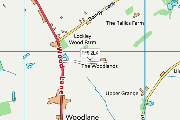 TF9 2LX map - OS VectorMap District (Ordnance Survey) TF9 2LX map - OS VectorMap District (Ordnance Survey)