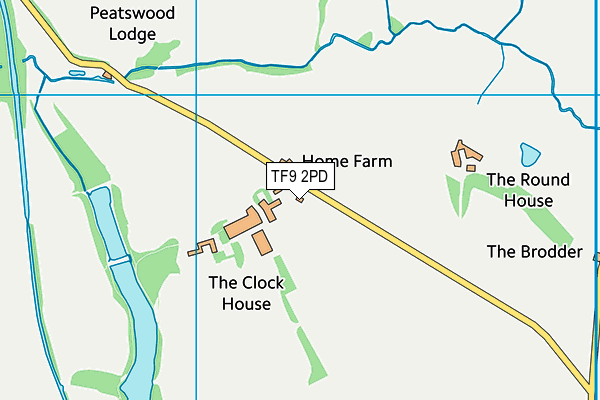 TF9 2PD map - OS VectorMap District (Ordnance Survey) TF9 2PD map - OS VectorMap District (Ordnance Survey)