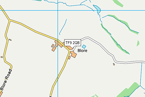 TF9 2QB map - OS VectorMap District (Ordnance Survey) TF9 2QB map - OS VectorMap District (Ordnance Survey)