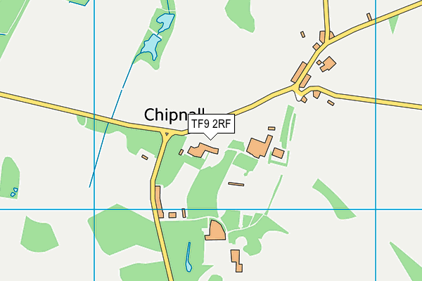 TF9 2RF map - OS VectorMap District (Ordnance Survey) TF9 2RF map - OS VectorMap District (Ordnance Survey)