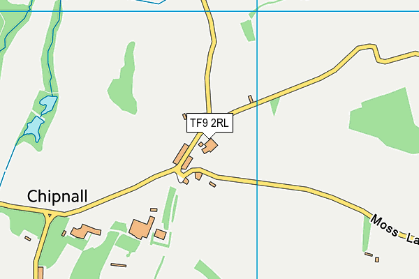 TF9 2RL map - OS VectorMap District (Ordnance Survey) TF9 2RL map - OS VectorMap District (Ordnance Survey)