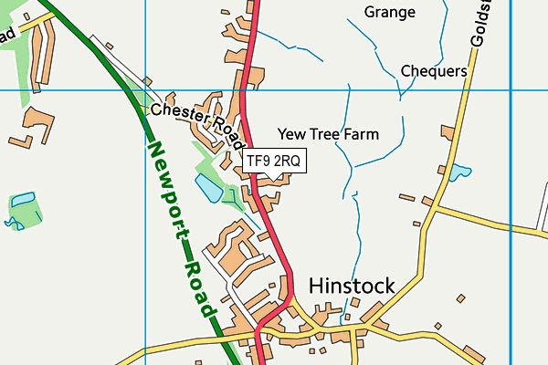 TF9 2RQ map - OS VectorMap District (Ordnance Survey) TF9 2RQ map - OS VectorMap District (Ordnance Survey)