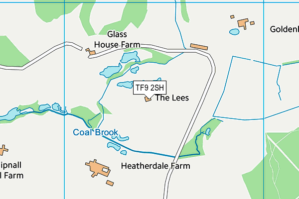 TF9 2SH map - OS VectorMap District (Ordnance Survey) TF9 2SH map - OS VectorMap District (Ordnance Survey)