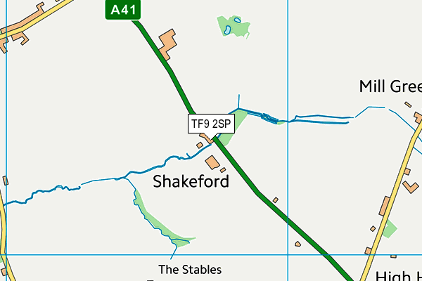 TF9 2SP map - OS VectorMap District (Ordnance Survey) TF9 2SP map - OS VectorMap District (Ordnance Survey)