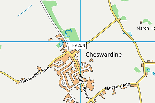 TF9 2UN map - OS VectorMap District (Ordnance Survey) TF9 2UN map - OS VectorMap District (Ordnance Survey)