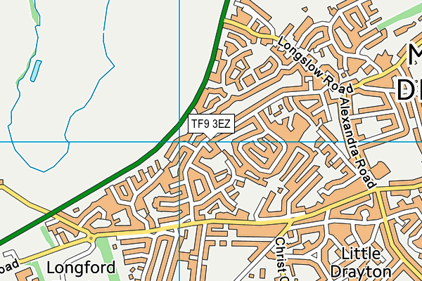 TF9 3EZ map - OS VectorMap District (Ordnance Survey) TF9 3EZ map - OS VectorMap District (Ordnance Survey)