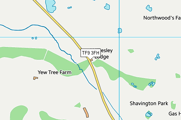 TF9 3FH map - OS VectorMap District (Ordnance Survey) TF9 3FH map - OS VectorMap District (Ordnance Survey)