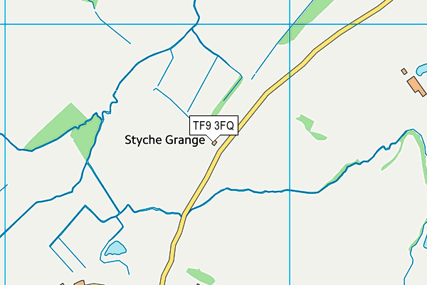TF9 3FQ map - OS VectorMap District (Ordnance Survey) TF9 3FQ map - OS VectorMap District (Ordnance Survey)
