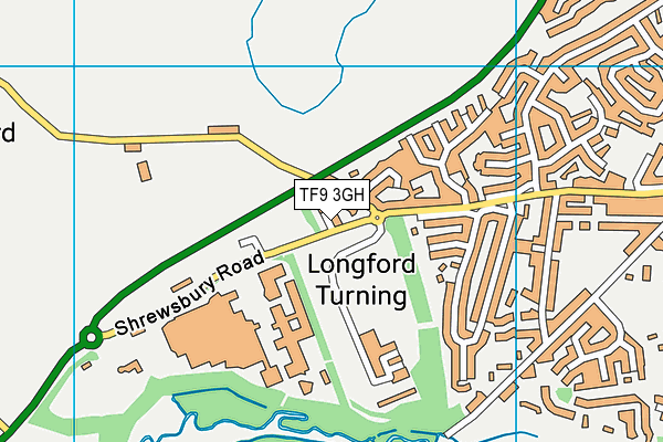 TF9 3GH map - OS VectorMap District (Ordnance Survey) TF9 3GH map - OS VectorMap District (Ordnance Survey)