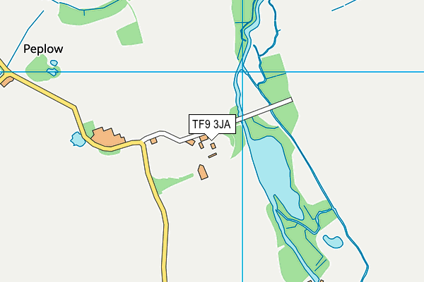 TF9 3JA map - OS VectorMap District (Ordnance Survey) TF9 3JA map - OS VectorMap District (Ordnance Survey)