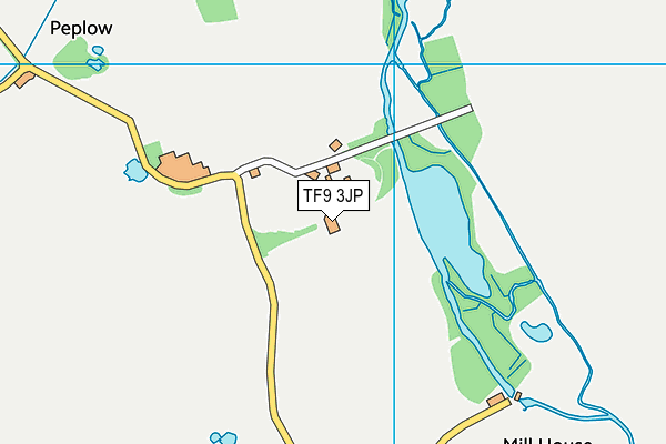 TF9 3JP map - OS VectorMap District (Ordnance Survey) TF9 3JP map - OS VectorMap District (Ordnance Survey)