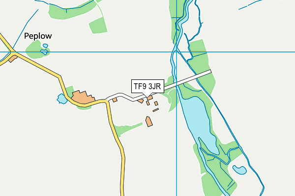 TF9 3JR map - OS VectorMap District (Ordnance Survey) TF9 3JR map - OS VectorMap District (Ordnance Survey)