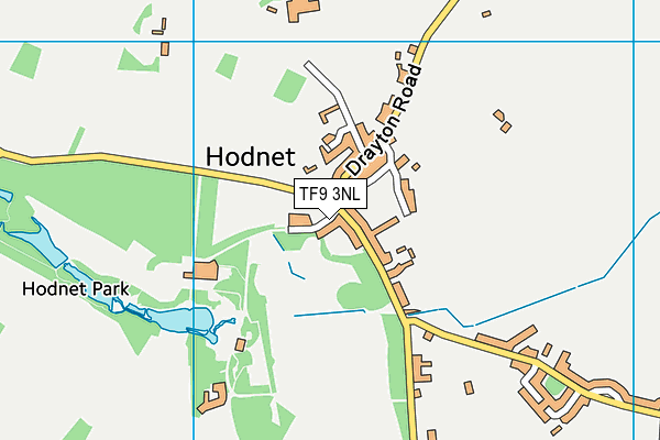 TF9 3NL map - OS VectorMap District (Ordnance Survey) TF9 3NL map - OS VectorMap District (Ordnance Survey)