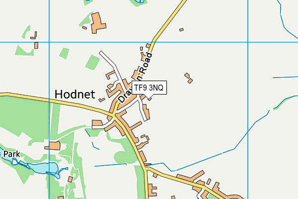 TF9 3NQ map - OS VectorMap District (Ordnance Survey) TF9 3NQ map - OS VectorMap District (Ordnance Survey)