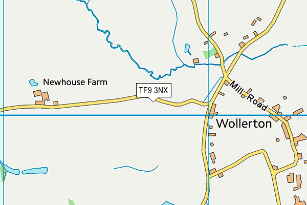 TF9 3NX map - OS VectorMap District (Ordnance Survey) TF9 3NX map - OS VectorMap District (Ordnance Survey)