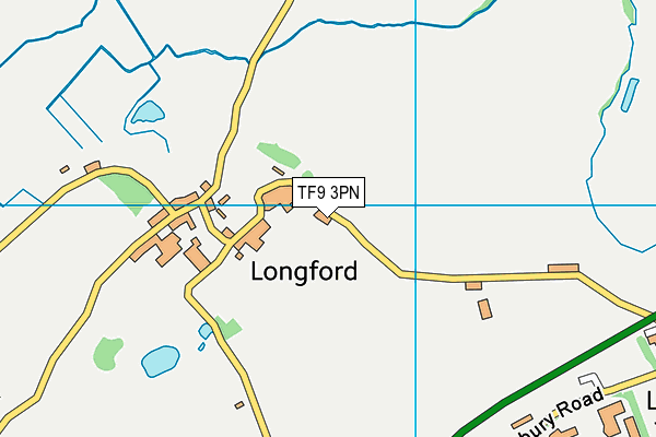 TF9 3PN map - OS VectorMap District (Ordnance Survey)