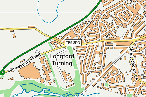 TF9 3PQ map - OS VectorMap District (Ordnance Survey) TF9 3PQ map - OS VectorMap District (Ordnance Survey)
