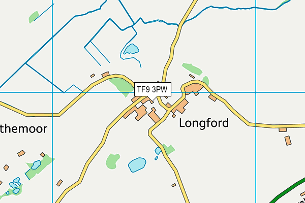 TF9 3PW map - OS VectorMap District (Ordnance Survey) TF9 3PW map - OS VectorMap District (Ordnance Survey)
