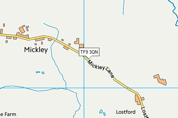 TF9 3QN map - OS VectorMap District (Ordnance Survey) TF9 3QN map - OS VectorMap District (Ordnance Survey)