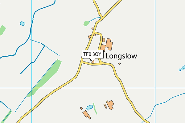 TF9 3QY map - OS VectorMap District (Ordnance Survey) TF9 3QY map - OS VectorMap District (Ordnance Survey)