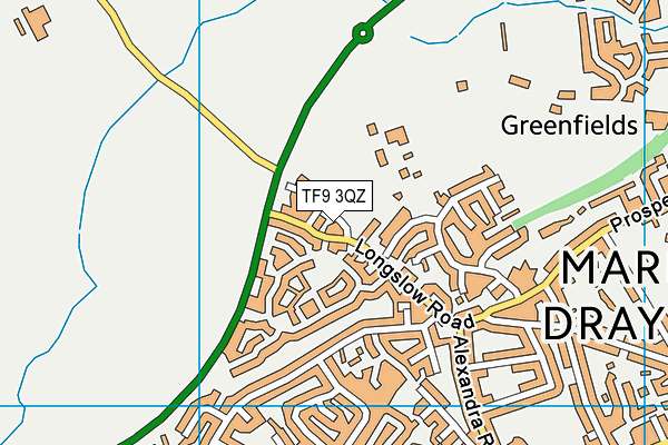 TF9 3QZ map - OS VectorMap District (Ordnance Survey)