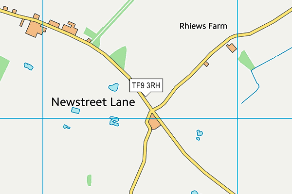 TF9 3RH map - OS VectorMap District (Ordnance Survey) TF9 3RH map - OS VectorMap District (Ordnance Survey)