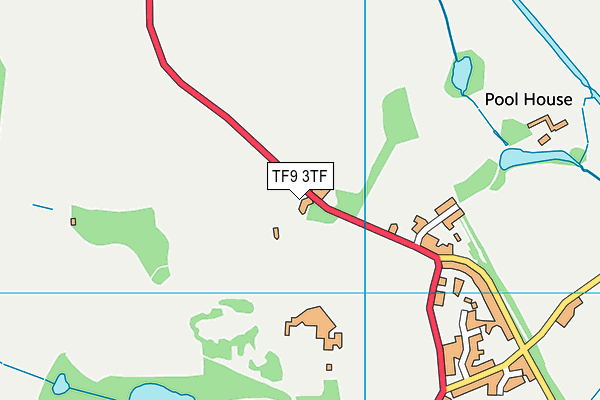 TF9 3TF map - OS VectorMap District (Ordnance Survey) TF9 3TF map - OS VectorMap District (Ordnance Survey)