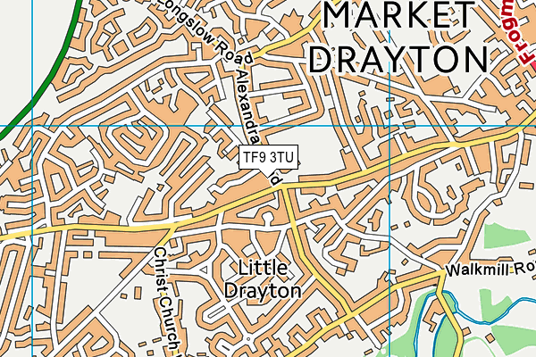 TF9 3TU map - OS VectorMap District (Ordnance Survey) TF9 3TU map - OS VectorMap District (Ordnance Survey)