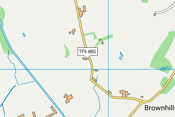 TF9 4BG map - OS VectorMap District (Ordnance Survey) TF9 4BG map - OS VectorMap District (Ordnance Survey)