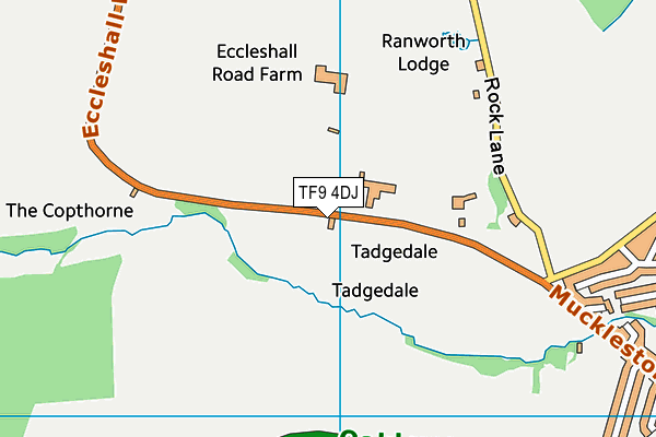 TF9 4DJ map - OS VectorMap District (Ordnance Survey) TF9 4DJ map - OS VectorMap District (Ordnance Survey)