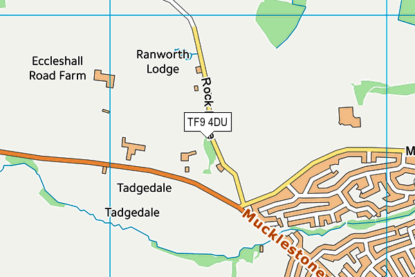 TF9 4DU map - OS VectorMap District (Ordnance Survey)