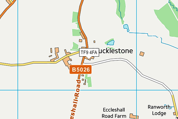 TF9 4FA map - OS VectorMap District (Ordnance Survey) TF9 4FA map - OS VectorMap District (Ordnance Survey)