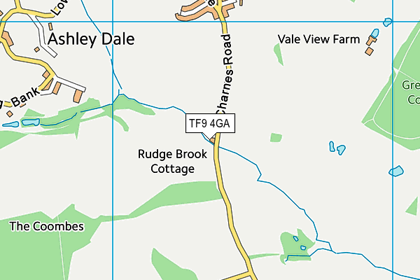 TF9 4GA map - OS VectorMap District (Ordnance Survey) TF9 4GA map - OS VectorMap District (Ordnance Survey)