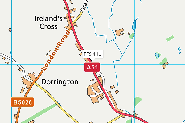 TF9 4HU map - OS VectorMap District (Ordnance Survey) TF9 4HU map - OS VectorMap District (Ordnance Survey)